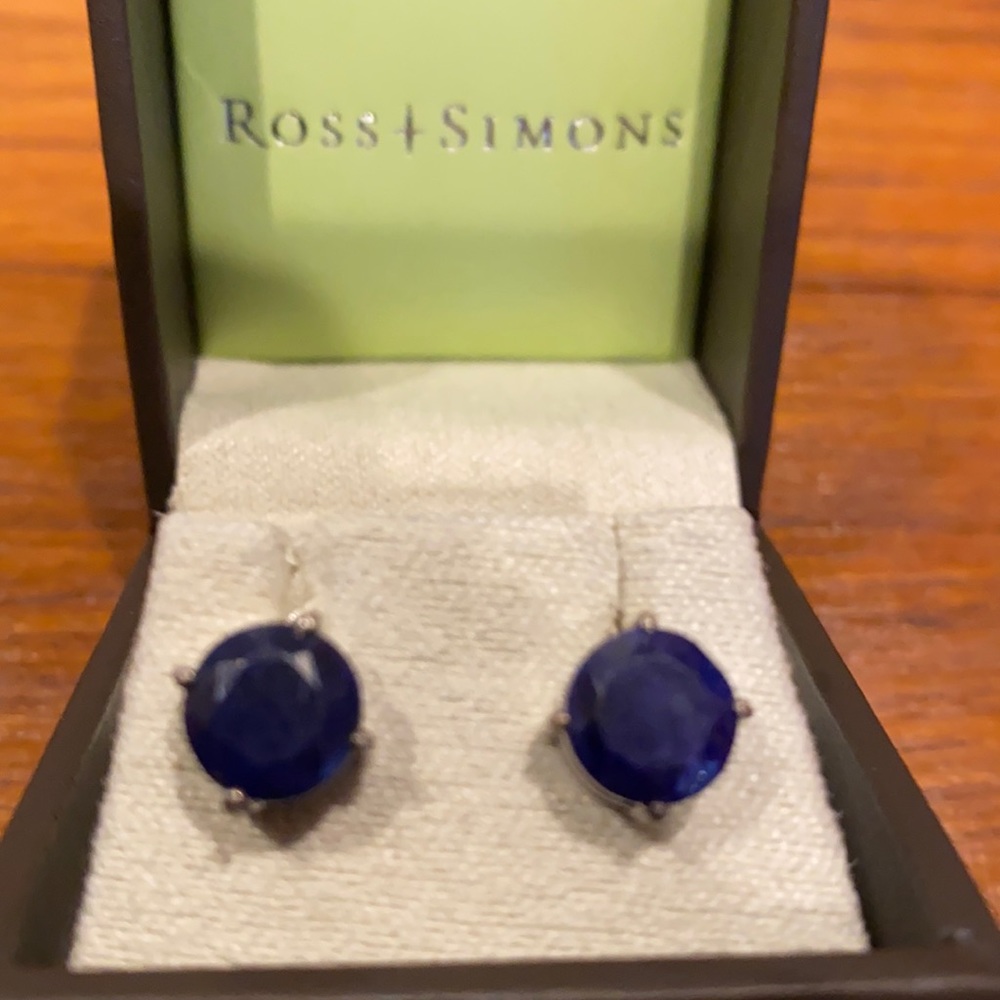 Ross Simoni SS stud earrings - blue